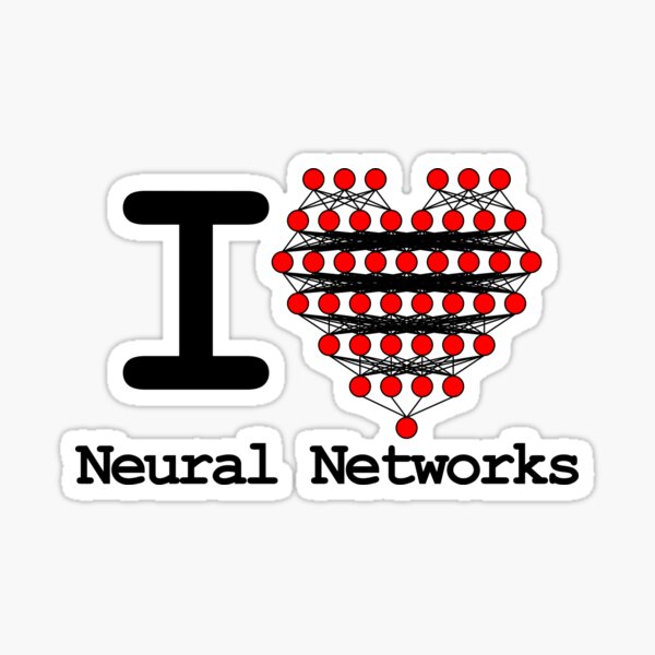 Item preview, "I Love Neural Networks" Deep Learning designed and sold by Decamegashop.