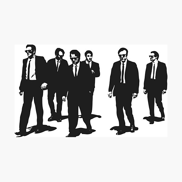 Original Reservoir Dogs Movie Artwork for Prints Tshirts Posters Bags Men Women Photographic Print