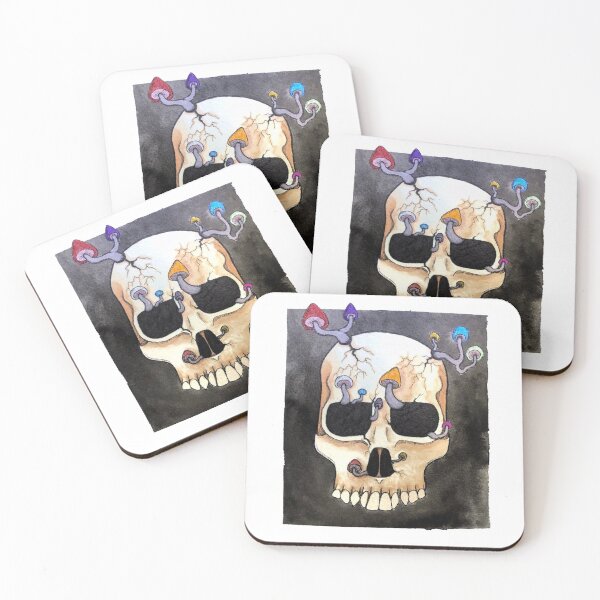 Item preview, Mushroom Skull designed and sold by CreepyandCute.