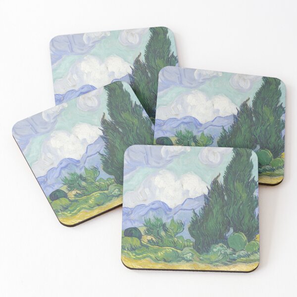 Item preview, van gogh field art aesthetic phone case green painting designed and sold by kaledabean.