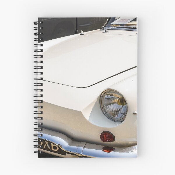 Item preview, The front of a white 1962 Renault Caravelle on display at a car show designed and sold by Graham Cornall.