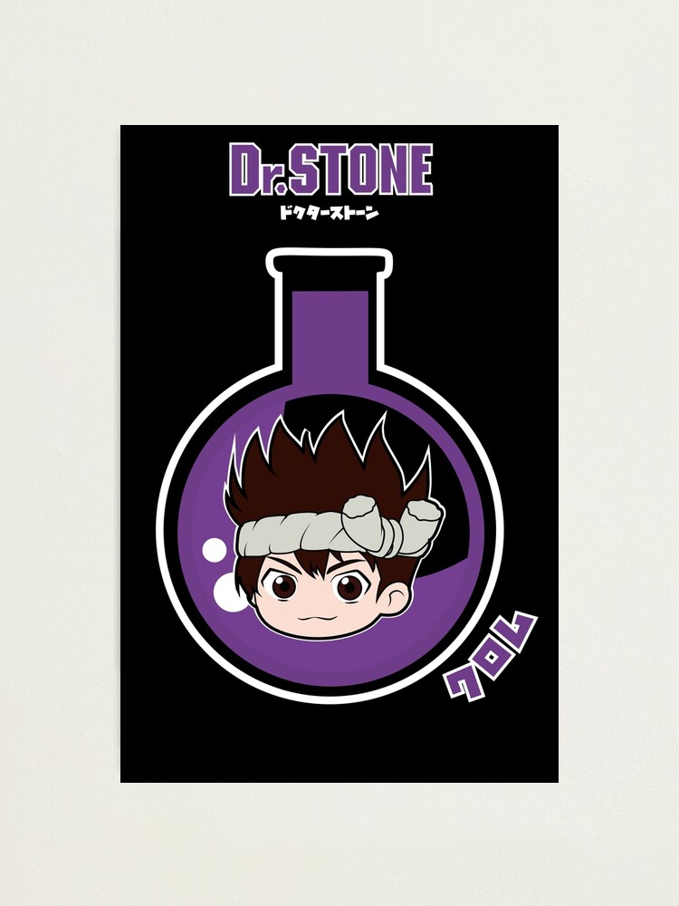 Dr Stone Chrome Chibi Photographic Print By Fungangstore Redbubble