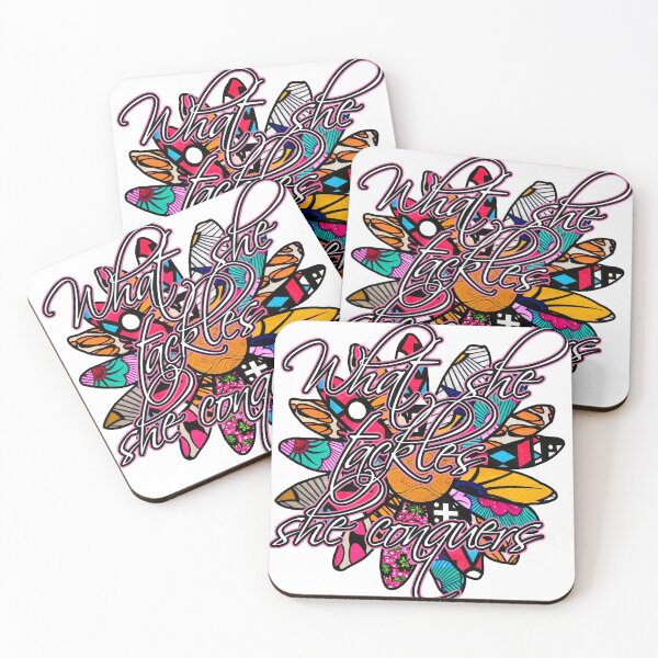 Item preview, What she tackles she conquers flower  designed and sold by artbyomega.
