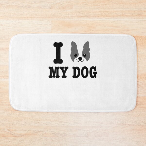 Item preview, I Love My Boston Terrier Dog Owner Pet Lover Gift designed and sold by TooFlyDesign.
