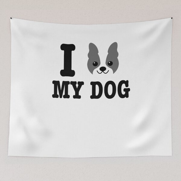 Item preview, I Love My Boston Terrier Dog Owner Pet Lover Gift designed and sold by TooFlyDesign.