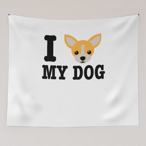 Item preview, I Love My Chiuaua Dog Owner Pet Lover Gift designed and sold by TooFlyDesign.