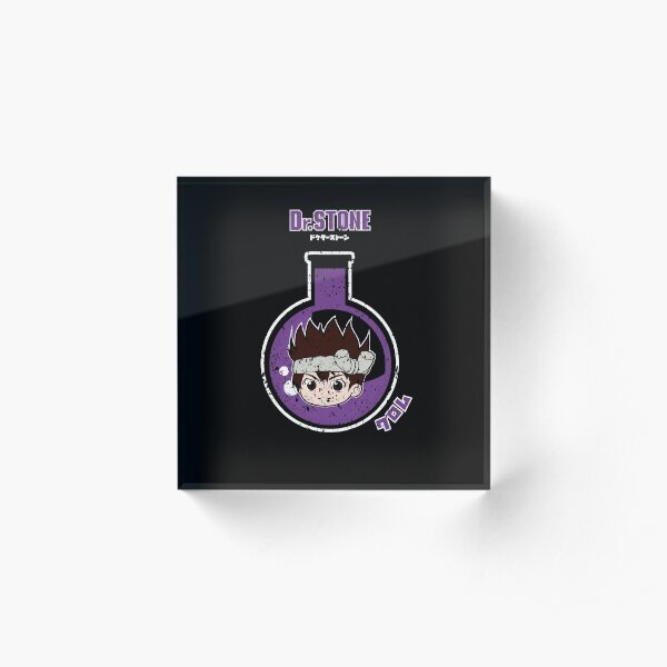 DR STONE: CHROME CHIBI (GRUNGE STYLE) Acrylic Block