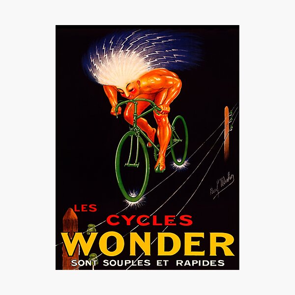 Cyclisme. Cycles Wonder/1924. Affiche entoilée... - auctions & price