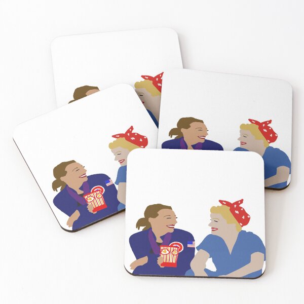 Item preview, Leslie and Ann Minimalist Print | Parks and Rec TV Characters | Happy Galentine's Day | Valentine's Day Gift designed and sold by tytybydesign.