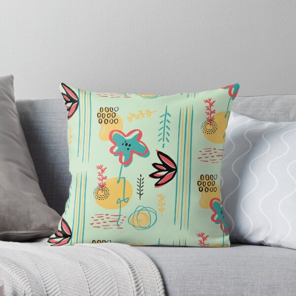 Item preview, Florally No.5 - Hand drawn abstract floral bold playful surface pattern graphic design designed and sold by SunbeamPatterns.
