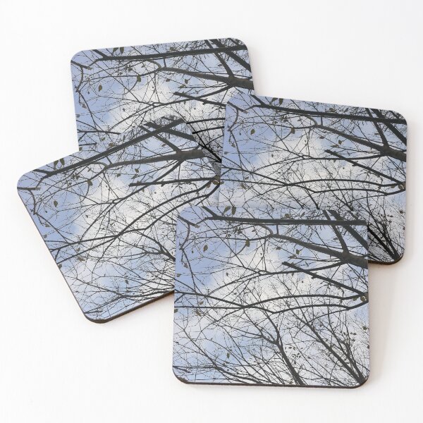 Item preview, look up and see tree branches and leaves and the sky blue and cloudy designed and sold by frauenbrauen.