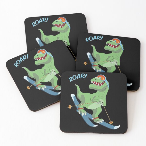 Item preview, Skier Kid with Dino - Roar! designed and sold by Pepina.
