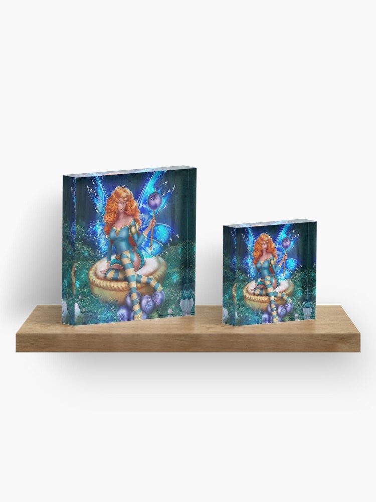 Alternate view of Blueberry Cake Fairy Acrylic Block