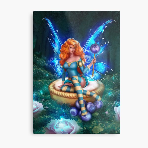 Blueberry Cake Fairy Metal Print
