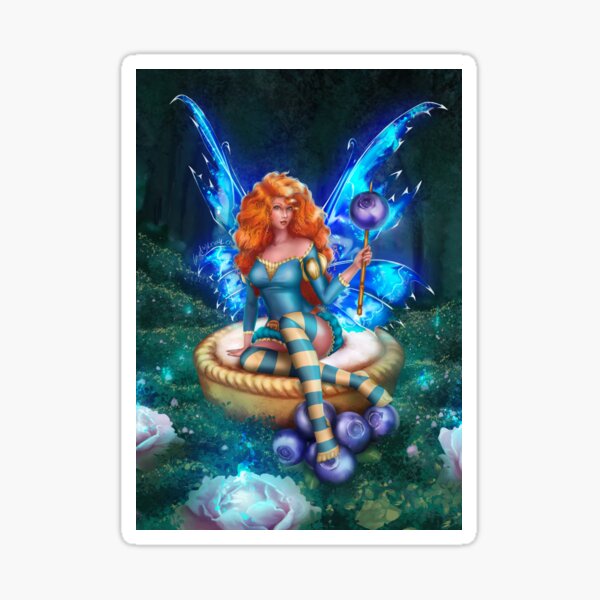 Blueberry Cake Fairy Sticker