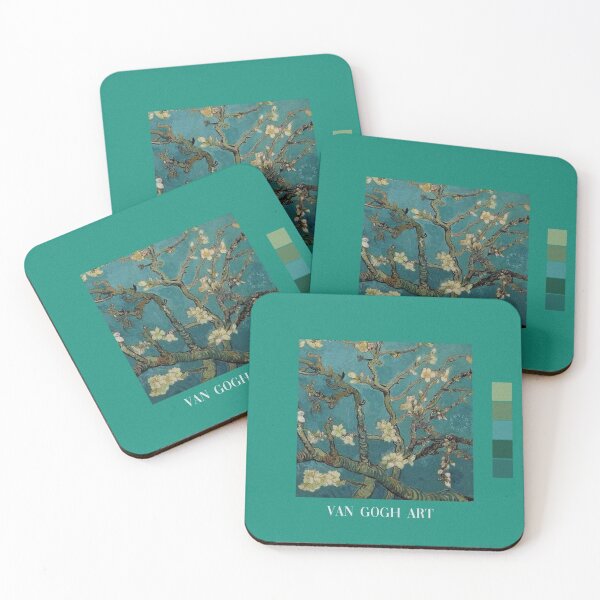 Item preview, teal van gogh art aesthetic phone case painting designed and sold by kaledabean.