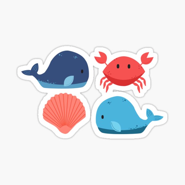 Nautical Creatures Sticker