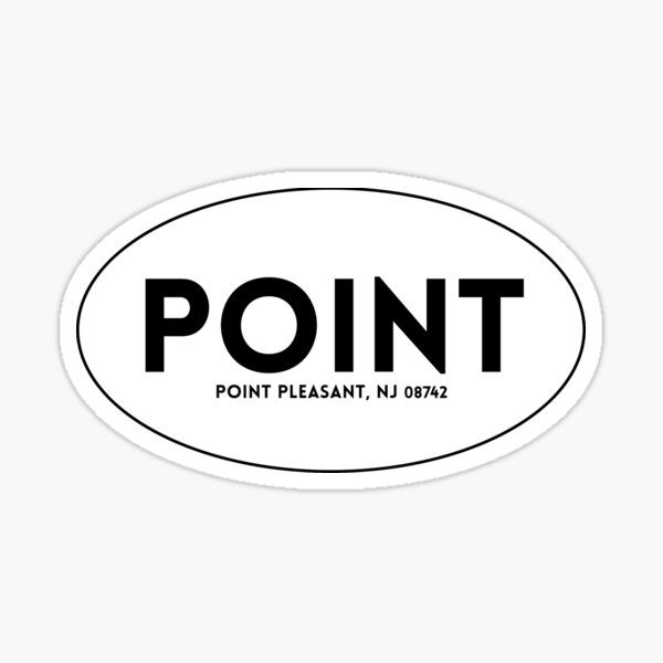 "Point Pleasant Bumper Sticker" Sticker for Sale by katecamm Redbubble