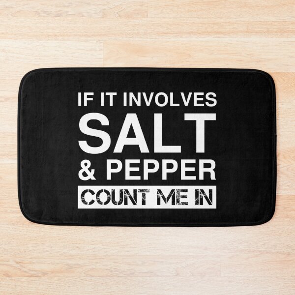 Item preview, Funny Salt And Pepper Cooking Spices Red White Black Pepper designed and sold by Creekman Designs.