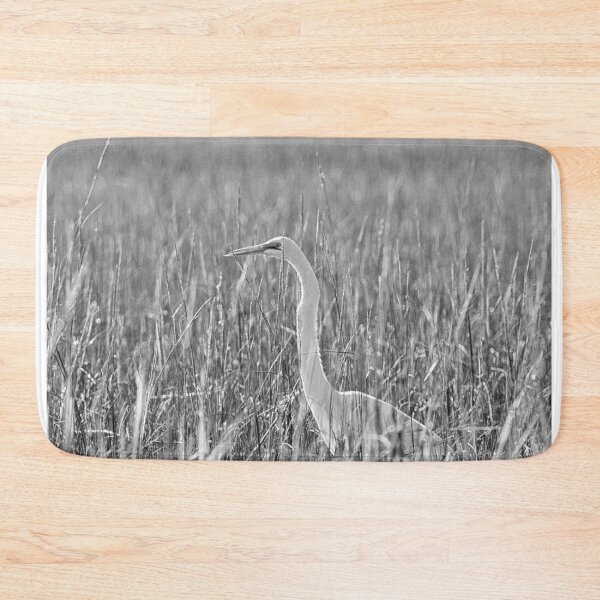 Item preview, Egret Among The Reeds Black And White designed and sold by LisaWootenPhoto.