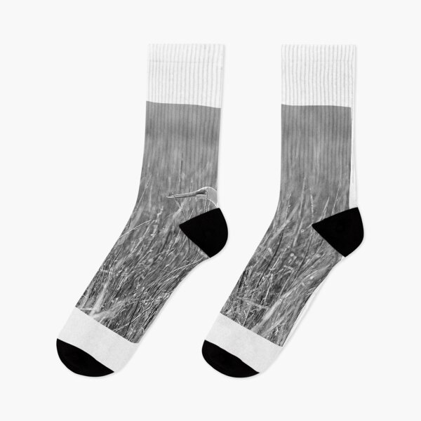 Item preview, Egret Among The Reeds Black And White designed and sold by LisaWootenPhoto.
