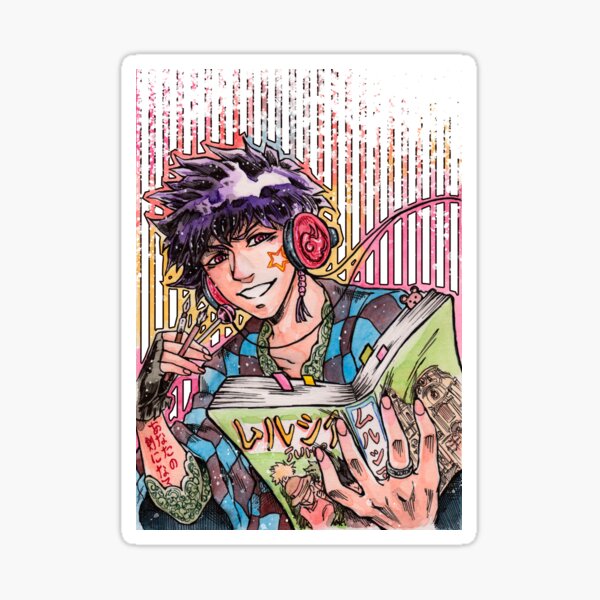 Living through manga Sticker