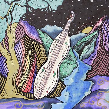 Artwork thumbnail, Mountain Music Series - Dulcimer by Liz Baxmeyer