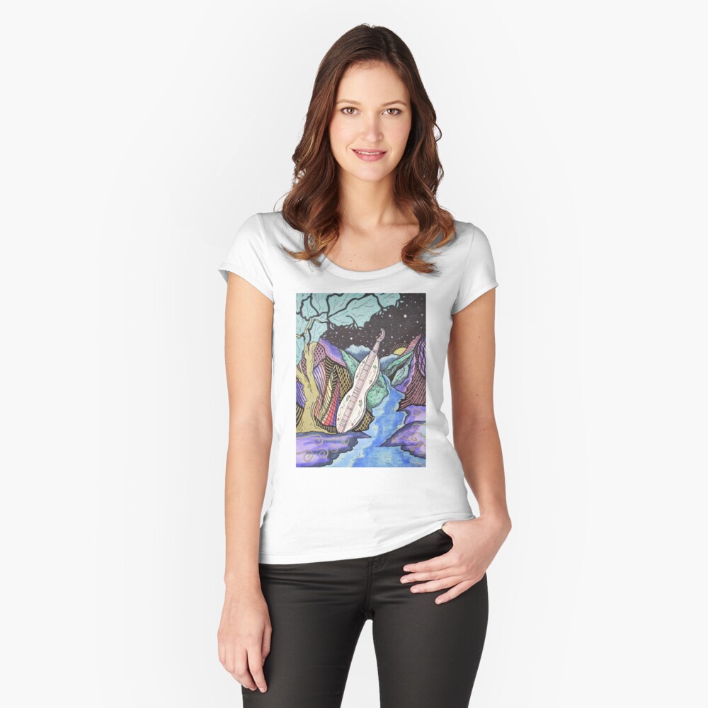 Item preview, Fitted Scoop T-Shirt designed and sold by Lizr81.