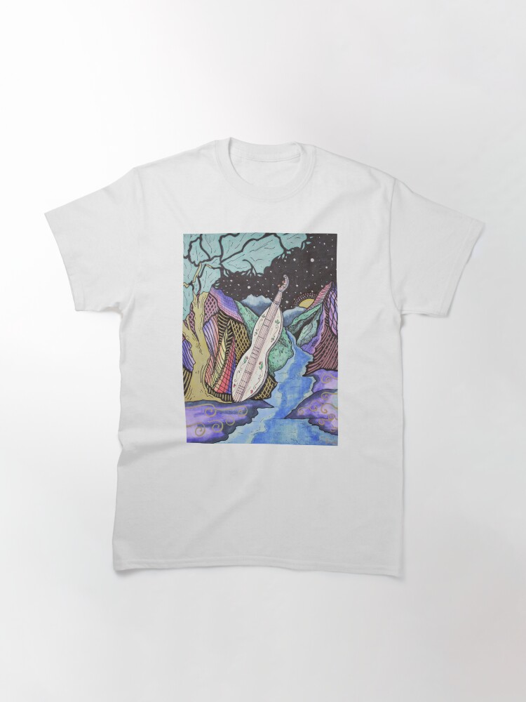 Thumbnail 3 of 7, Classic T-Shirt, Mountain Music Series - Dulcimer designed and sold by Lizr81.