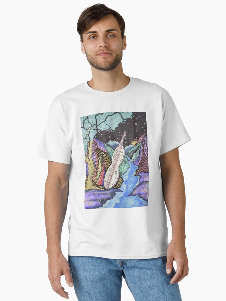 Thumbnail 1 of 7, Classic T-Shirt, Mountain Music Series - Dulcimer designed and sold by Lizr81.