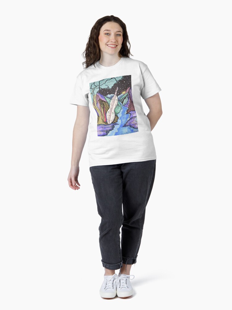 Thumbnail 4 of 7, Classic T-Shirt, Mountain Music Series - Dulcimer designed and sold by Lizr81.