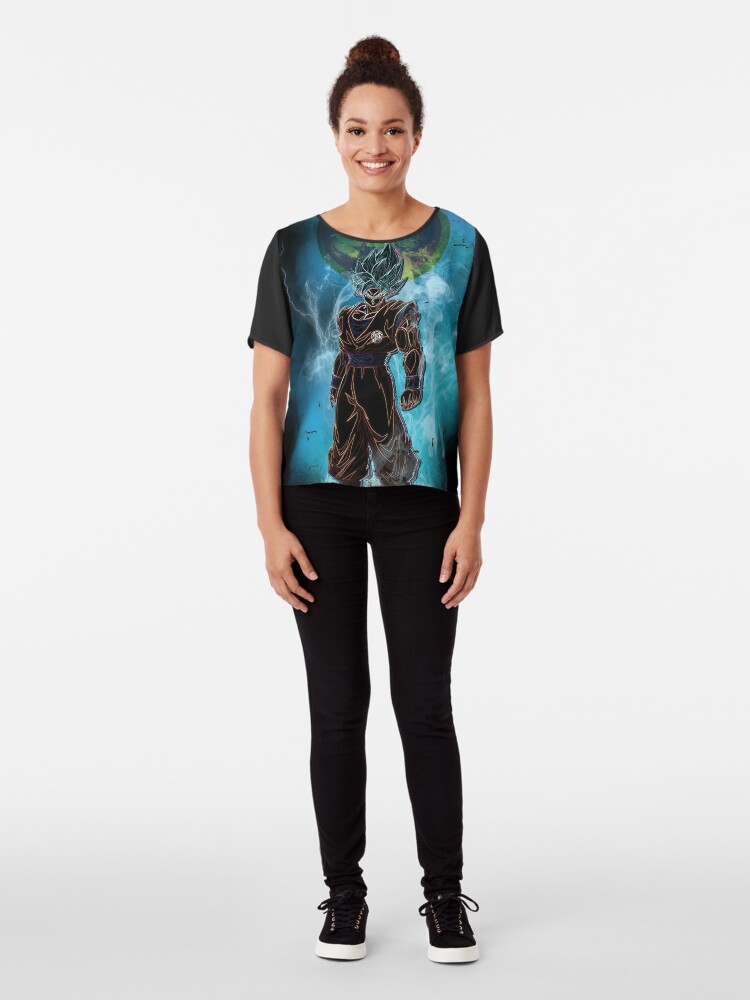 Alternate view of sayan awakening Chiffon Top