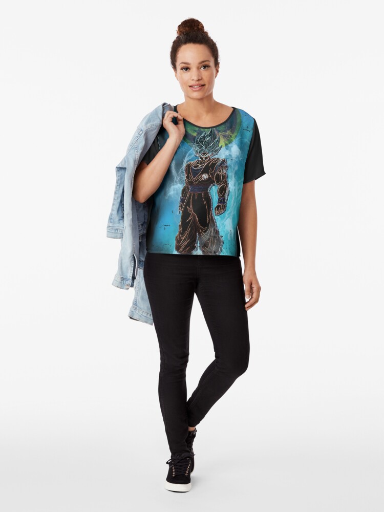 Alternate view of sayan awakening Chiffon Top
