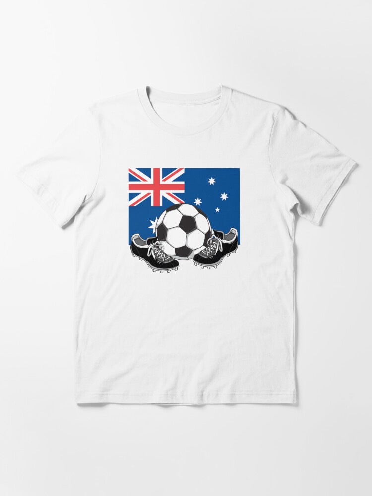Australia FOOTBALL COMET I Bambini Manica lunga T-Shirt Australian Soccer Flag 