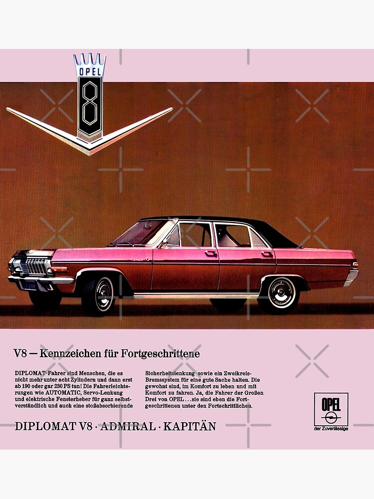 DIPLOMAT V8 / KAPITAN / ADMIRAL - ADVERT Greeting Card for Sale by  ThrowbackM2