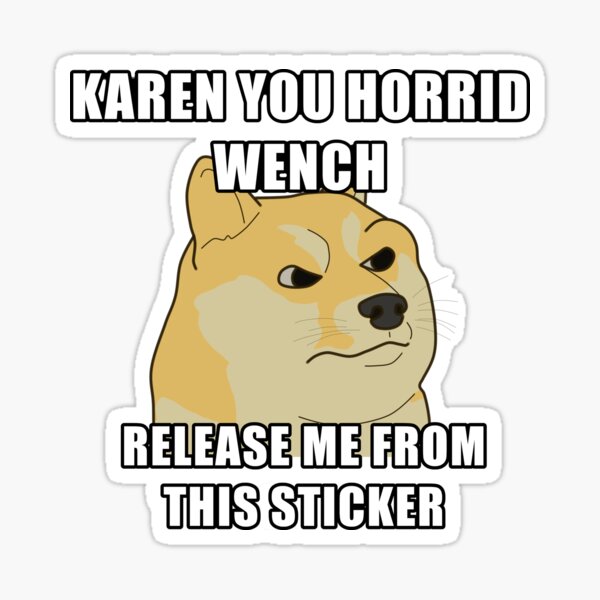 Angry Doge Stickers Redbubble