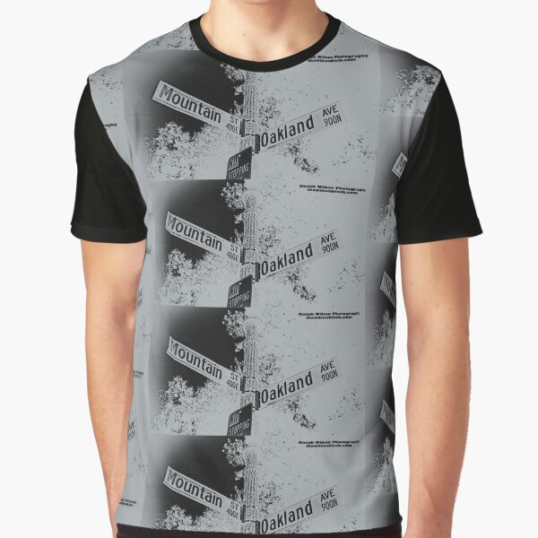 Mountain & Oakland #RAIDERNATION SILVER Theme Pasadena, CA Graphic T-Shirt