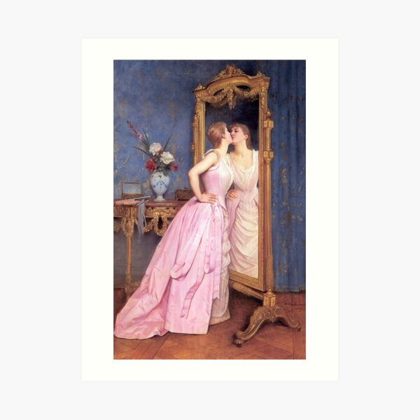Toulmouche's "Vanity" Art Print