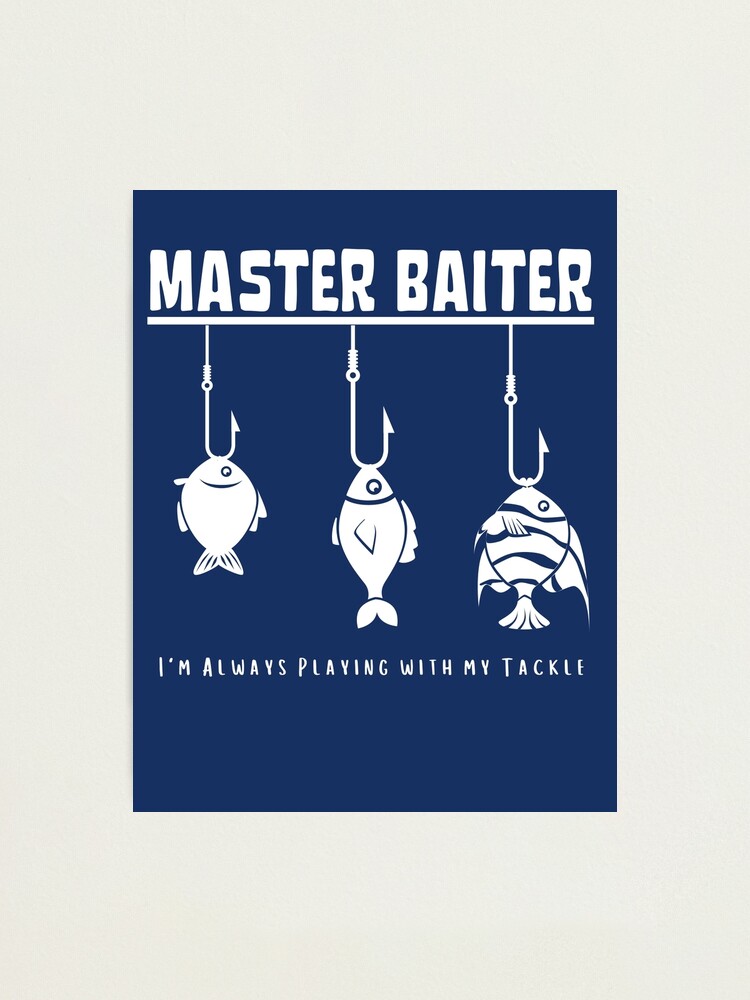 Master Baiter Mug Funny Fishing Joke Playing With Tackle Gift for