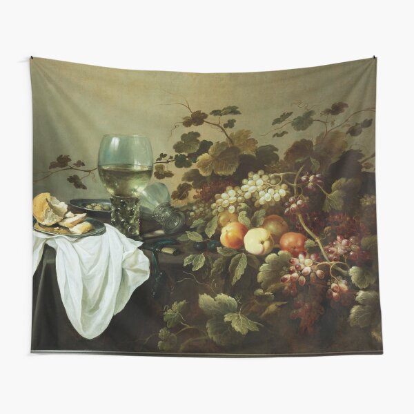 Still Life With Fruit And Roemer by Pieter Claesz Old Masters Reproduction Tapestry