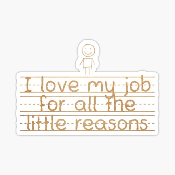 Item preview, educator I love my job kindergarten gift designed and sold by Toeffishirts.