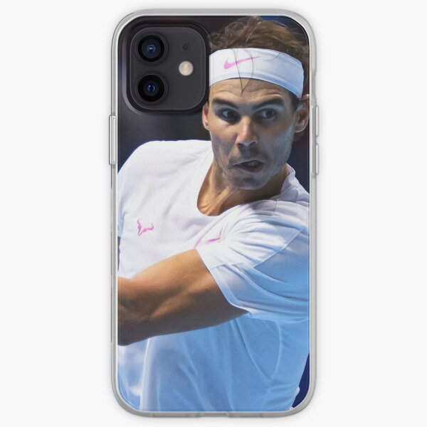 Rafael Nadal before striking the ball iPhone Soft Case