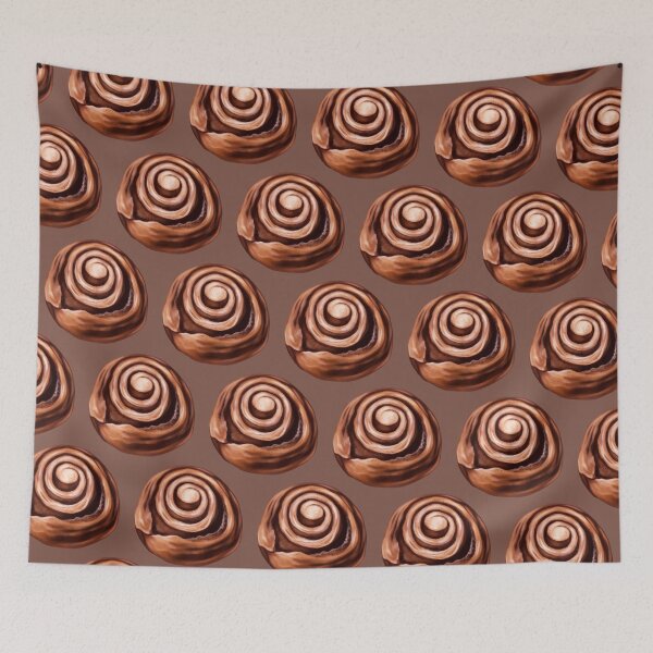 Item preview, Sweet Cinnamon Roll Pattern - Brown designed and sold by illocharm.