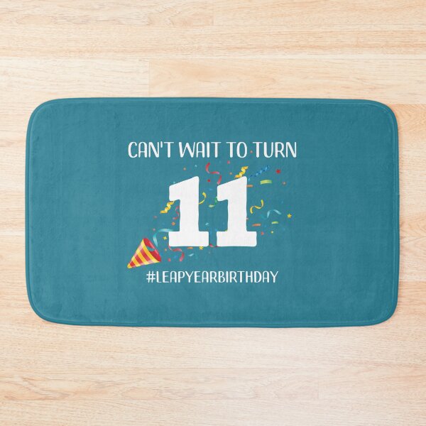 Item preview, Funny Leap Year 44th Birthday Leapling Can't Wait to Turn 11 print designed and sold by doodabobs.