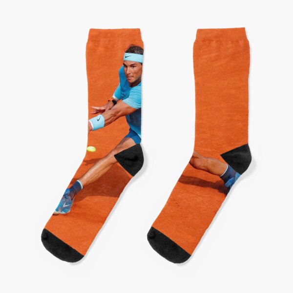 Rafael Nadal Playing Tennis Socks By Therod Redbubble
