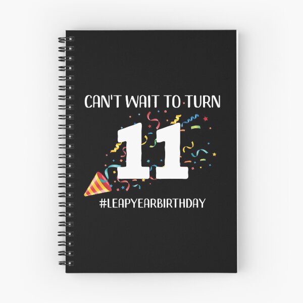Item preview, Funny Leap Year 44th Birthday Leapling Can't Wait to Turn 11 print designed and sold by doodabobs.