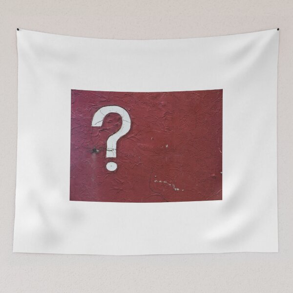 Item preview, Maybe - quiryl question maek abstract on dark red designed and sold by TalBright.
