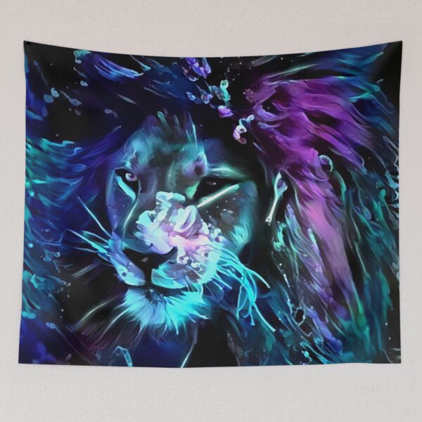 Item preview, Night of the Neon Lion designed and sold by Alyxandre.
