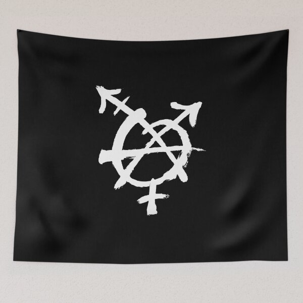 Item preview, Trans Anarchy White designed and sold by stitchling.
