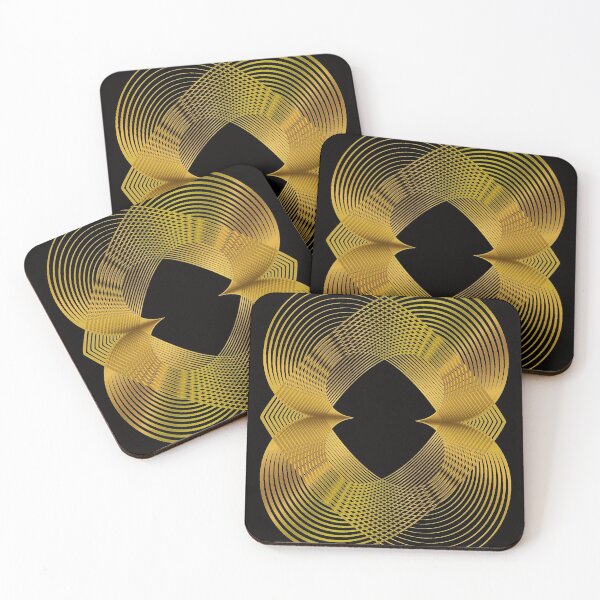 Item preview, Gold Geometric  linear modern designed and sold by Carolina Salazar.